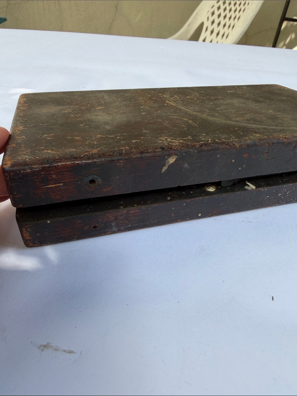 Antique Wells Bros Little Giant Screw Plate Tap & Die Set Wooden Box 1885 - Picture 8 of 9